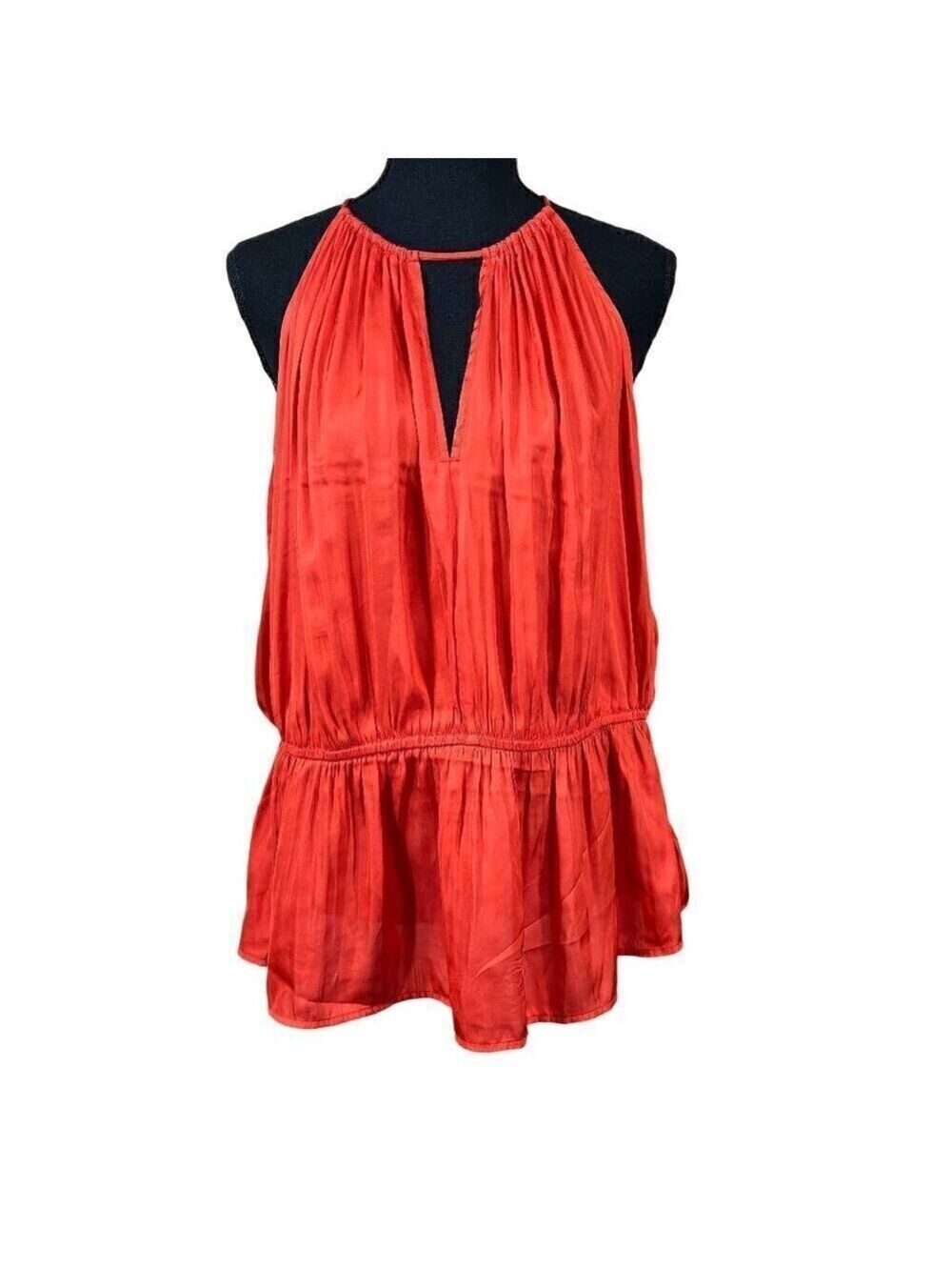Old Navy NWT Orange Halter Peplum Blouse Size 2X